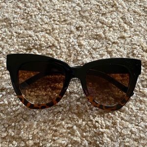 New Shady Lady hayley sunglasses black leopard